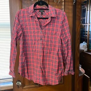 J. Crew plaid popover